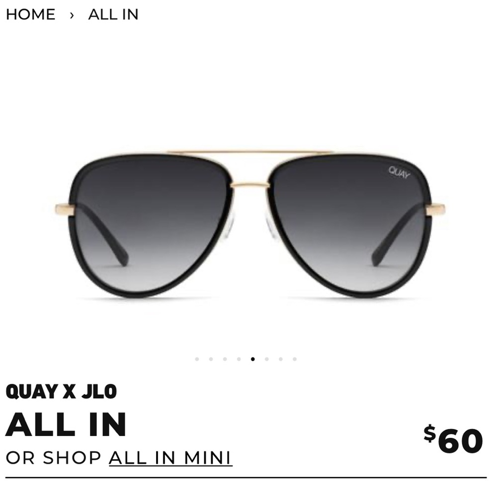 Quay Australia All In Sunglasses, Black